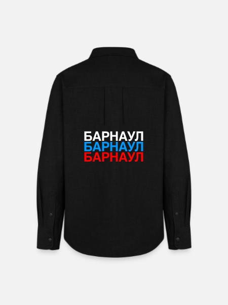 BARNAUL Russland Flagge - Frauen Oxford Hemd - Schwarz