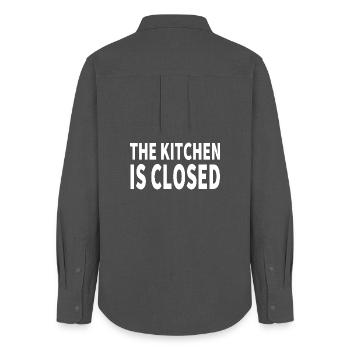 Cake - Women's Oxford Shirt - anthracite - Back - AI Model Female 172 light (172cm)