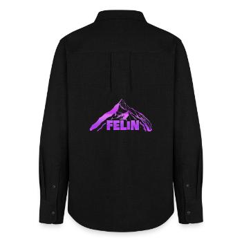 Felin as a sport - Women's Oxford Shirt - black - Back - AI Model Female 172 light (172cm)