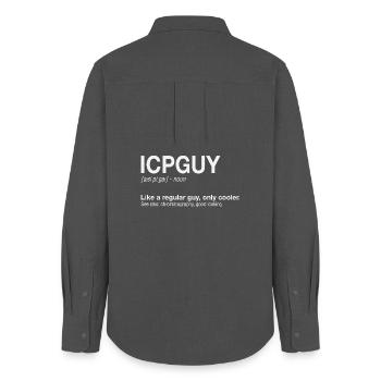 ICP-MS Guy Massenspektrometrie Plasma - Frauen Oxford Hemd - Anthrazit - Hinten - AI Model Female 172 light (172cm)
