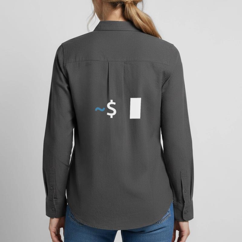 Commande Linux Shell Chemise Oxford Femme