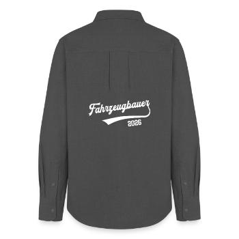 Vehicle Manufacturer 2026 Apprenticeship Profession Car Manufacturer Motor Vehicle - Women's Oxford Shirt - anthracite - Back - AI Model Female 172 light (172cm)