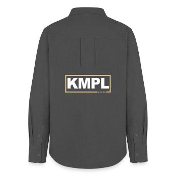 KMPL - Kumpel gold - Frauen Oxford Hemd - Anthrazit - Hinten - AI Model Female 172 light (172cm)