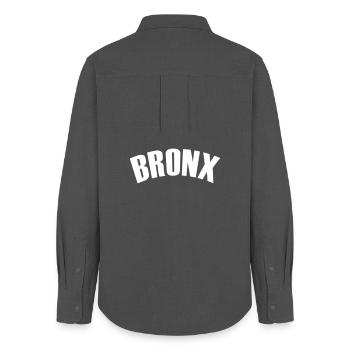 bronx shirt - Frauen Oxford Hemd - Anthrazit - Hinten - AI Model Female 172 light (172cm)
