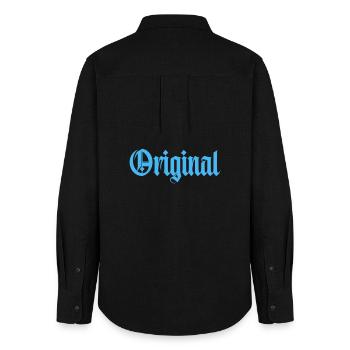original_1 - Women's Oxford Shirt - black - Back - AI Model Female 172 light (172cm)