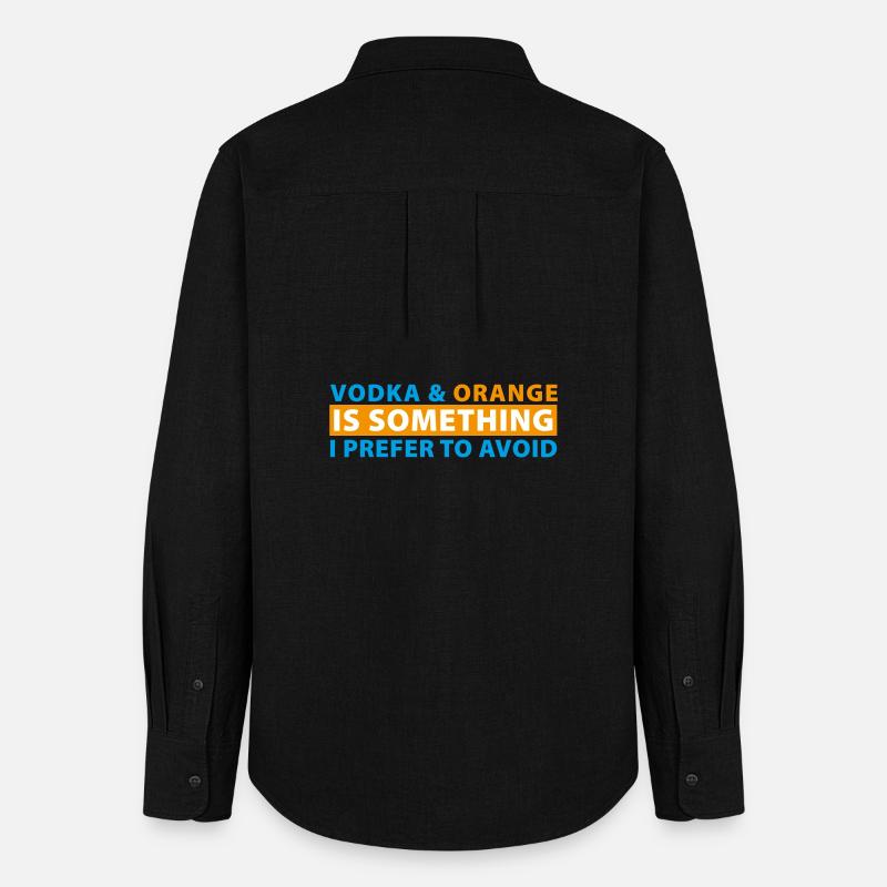 Vodka & Orange is something I prefer to avoid - Women's Oxford Shirt - black