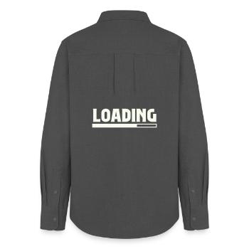 Loading - Women's Oxford Shirt - anthracite - Back - AI Model Female 172 light (172cm)