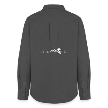 Mountain Pulse Snowboarder - Women's Oxford Shirt - anthracite - Back - AI Model Female 172 light (172cm)