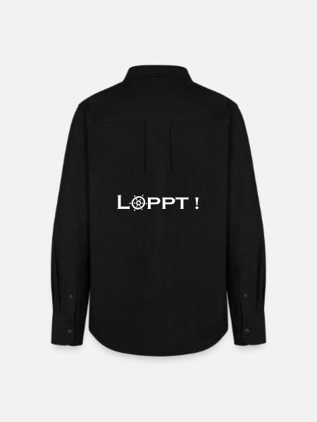 Löppt - plattdeutsch norddeutsch läuft - Frauen Oxford Hemd - Schwarz