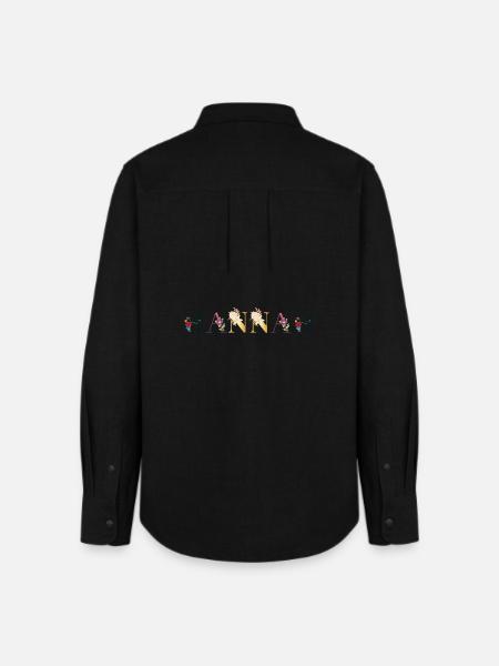 Hannah - Frauen Oxford Hemd - Schwarz