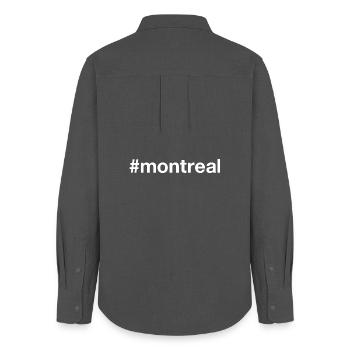 MONTREAL Australia Hashtag - Women's Oxford Shirt - anthracite - Back - AI Model Female 172 light (172cm)