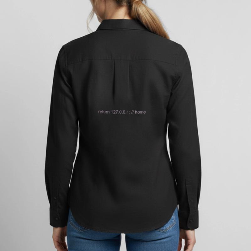 Programmierer Nerd IT Witz Developer Zuhause Frauen Oxford Hemd