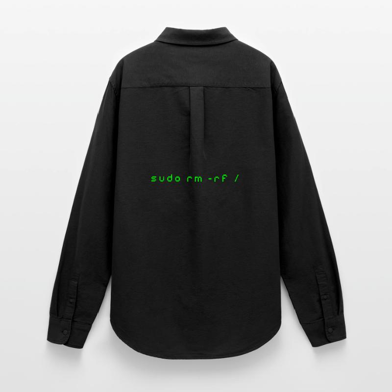 Linux rm-rf T-Shirt - Admin Sys & Dev Order Women's Oxford Shirt