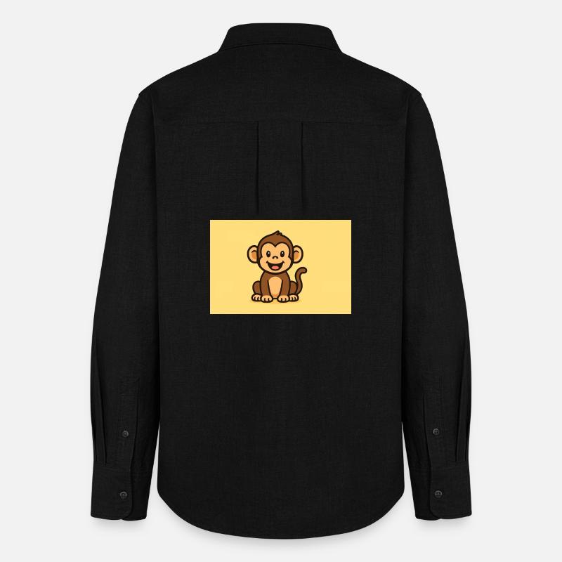 Monkey - Women's Oxford Shirt - black