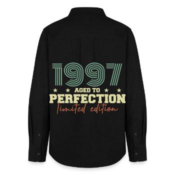 1997 - Women's Oxford Shirt - black - Back - AI Model Female 172 light (172cm)
