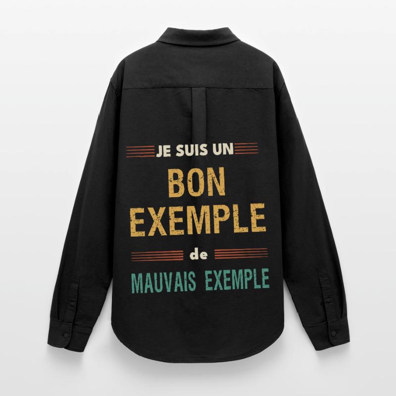 Good Example and Bad Example - Humorous Message Women's Oxford Shirt