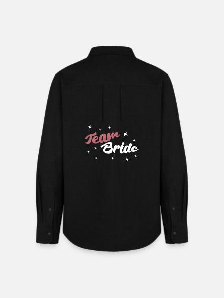 Team Bride - Frauen Oxford Hemd - Schwarz