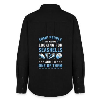 Shell Shell Collector - Women's Oxford Shirt - black - Back - AI Model Female 172 light (172cm)
