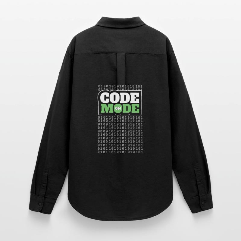 Code Mode On - Programming Software Engineer Coder Women's Oxford Shirt