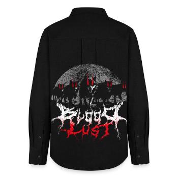 Bloodlust Wolf Pack - Frauen Oxford Hemd - Schwarz - Hinten - AI Model Female 172 light (172cm)
