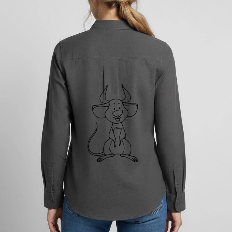 Devil's Mouse Women's Oxford Shirt