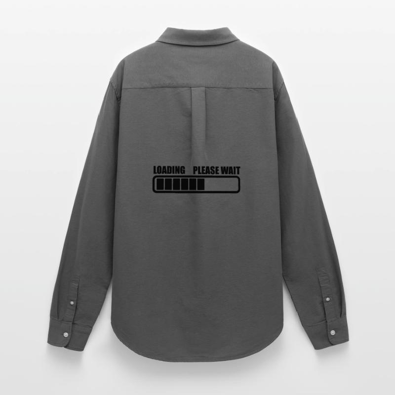 Loading wait a while Women's Oxford Shirt