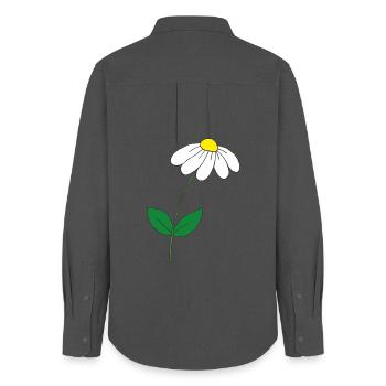 sweet daisy - Women's Oxford Shirt - anthracite - Back - AI Model Female 172 light (172cm)