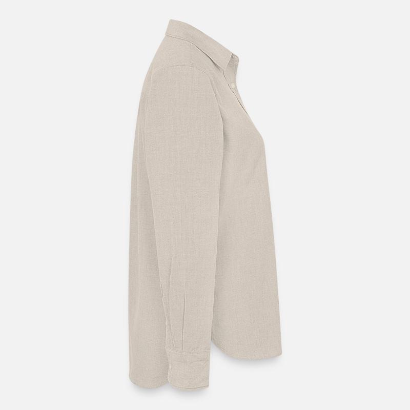 Weihnachtsmarkt Silhouette Frauen Oxford Hemd