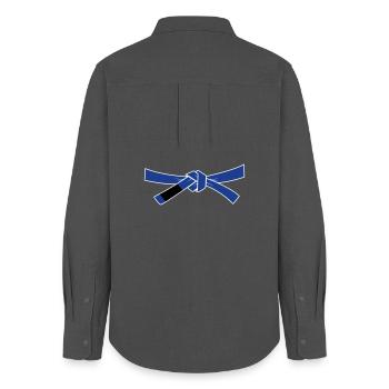 Bluebelt - Blue Belt - Women's Oxford Shirt - anthracite - Back - AI Model Female 172 light (172cm)