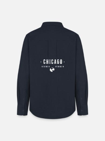 Chicago - Frauen Oxford Hemd - Navy