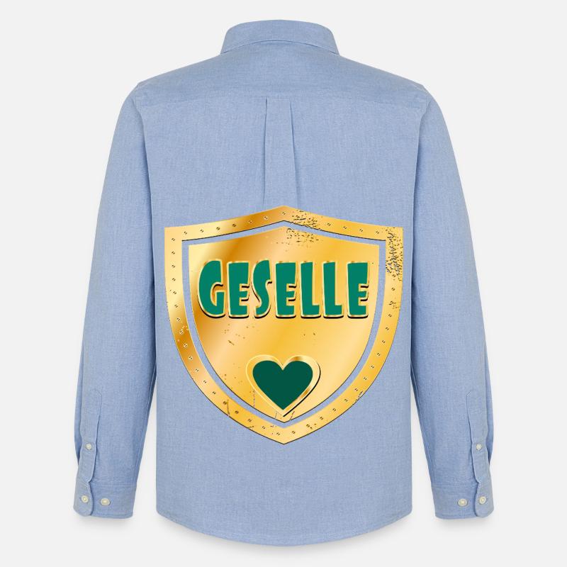 BERUFE IM HANDWERK - ABSCHLUSS GESELLE - Männer Oxford Hemd von Stanley/Stella - Carolina Blue