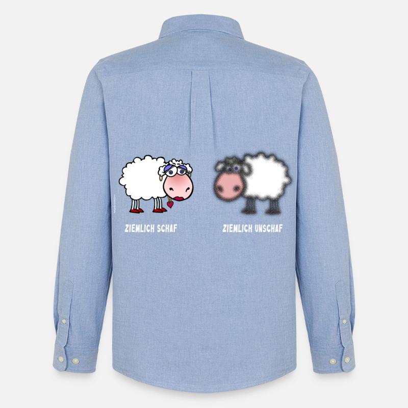 Pecore / Pecore | Gioco di parole - Stanley/Stella Camicia Oxford uomo - carolina blue