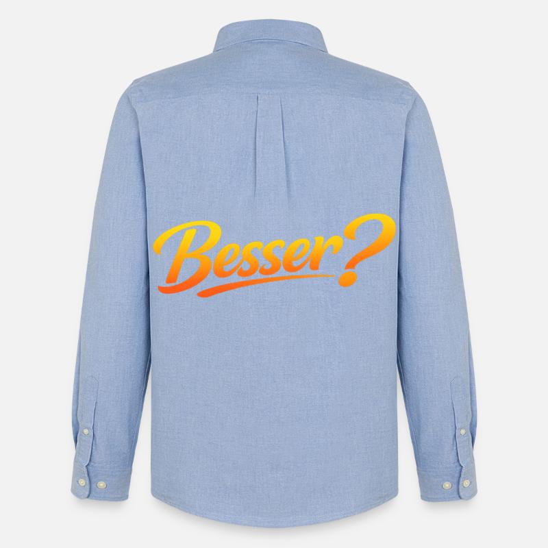 Besser? - Männer Oxford Hemd von Stanley/Stella - Carolina Blue