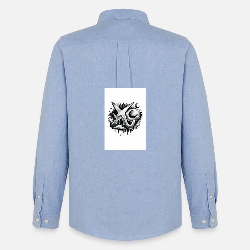 XO - Männer Oxford Hemd von Stanley/Stella - Carolina Blue