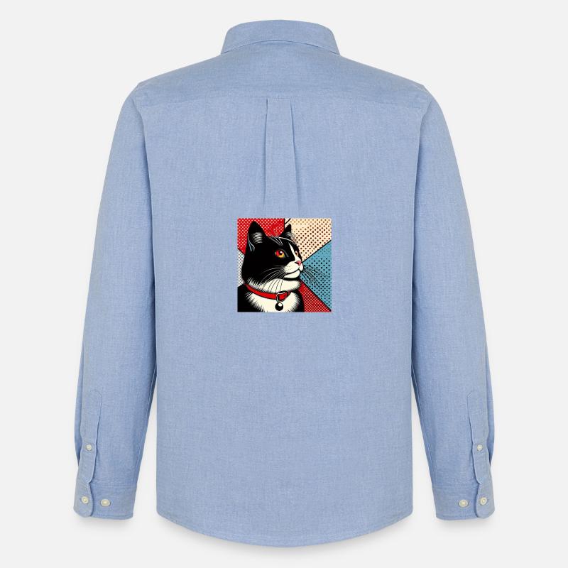 Kat 1 3 - Männer Oxford Hemd von Stanley/Stella - Carolina Blue