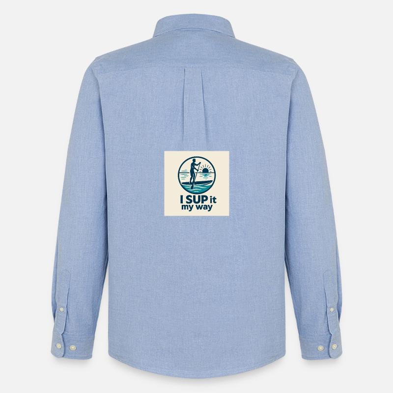 I SUP it – Mein Weg - Männer Oxford Hemd von Stanley/Stella - Carolina Blue