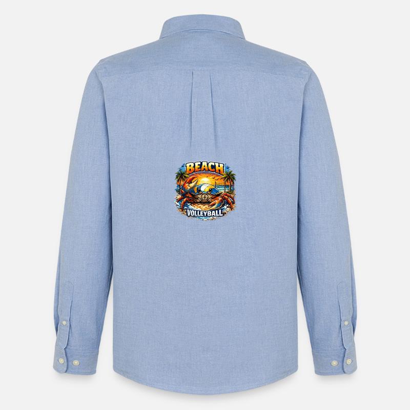Beach Crab  - Männer Oxford Hemd von Stanley/Stella - Carolina Blue