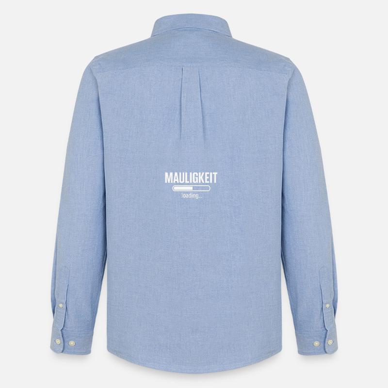 Mauligkeit – Loading… - Männer Oxford Hemd von Stanley/Stella - Carolina Blue