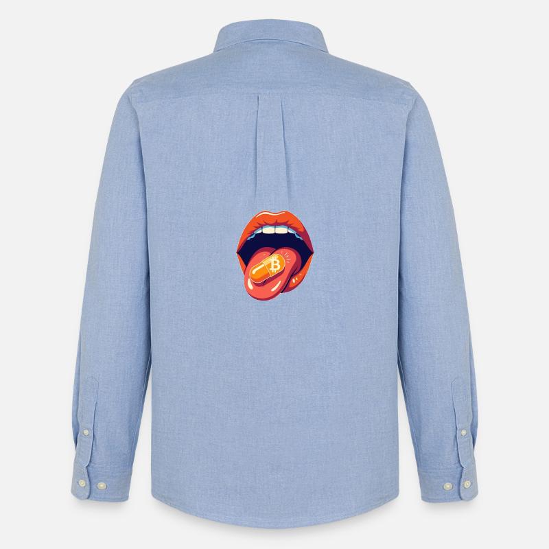bitcoin orangepill basic - Männer Oxford Hemd von Stanley/Stella - Carolina Blue