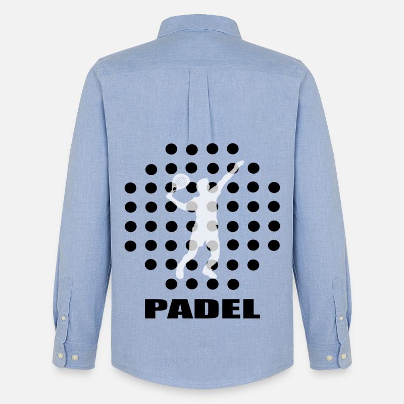 Padel - Männer Oxford Hemd von Stanley/Stella - Carolina Blue