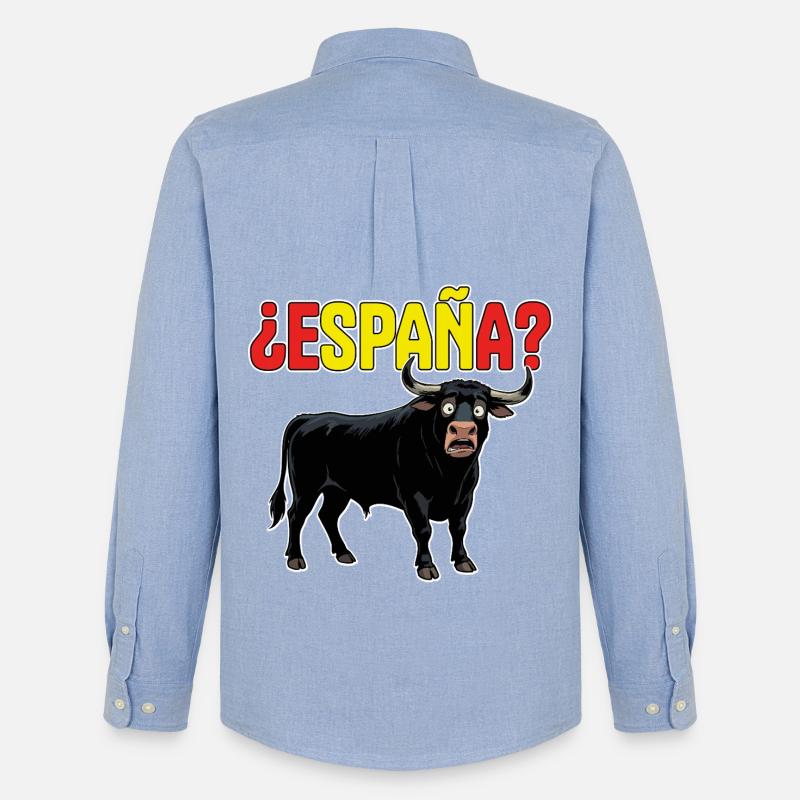Toro Spanien? - Männer Oxford Hemd von Stanley/Stella - Carolina Blue