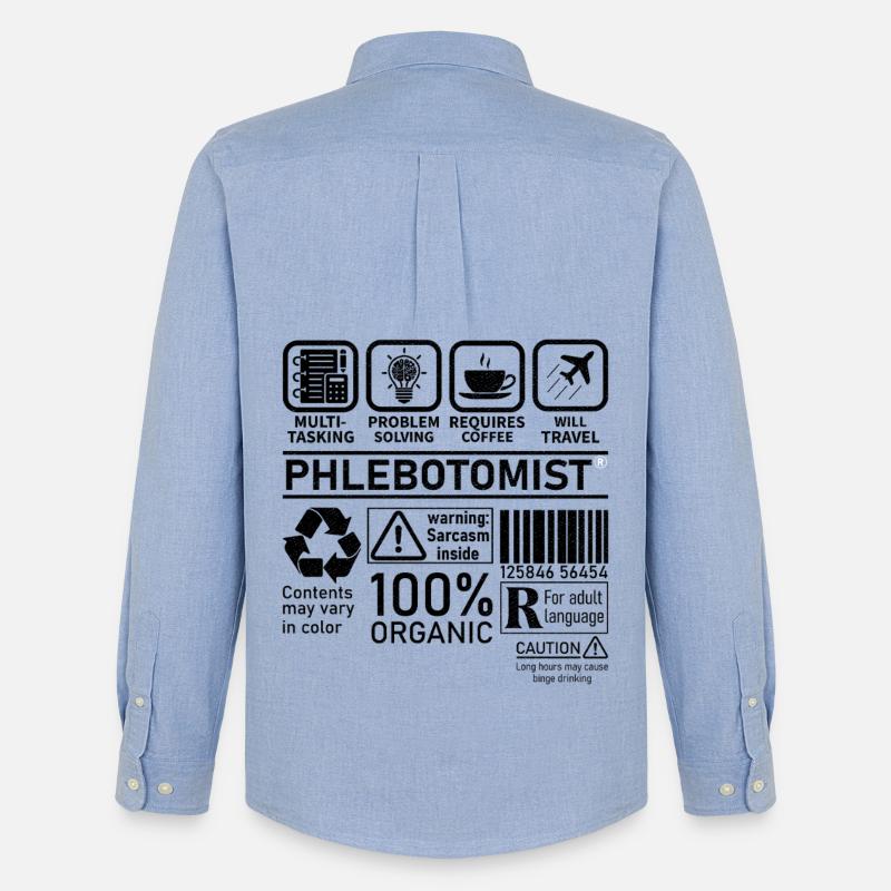 Phlebotomist multi tasking problem solving - Männer Oxford Hemd von Stanley/Stella - Carolina Blue