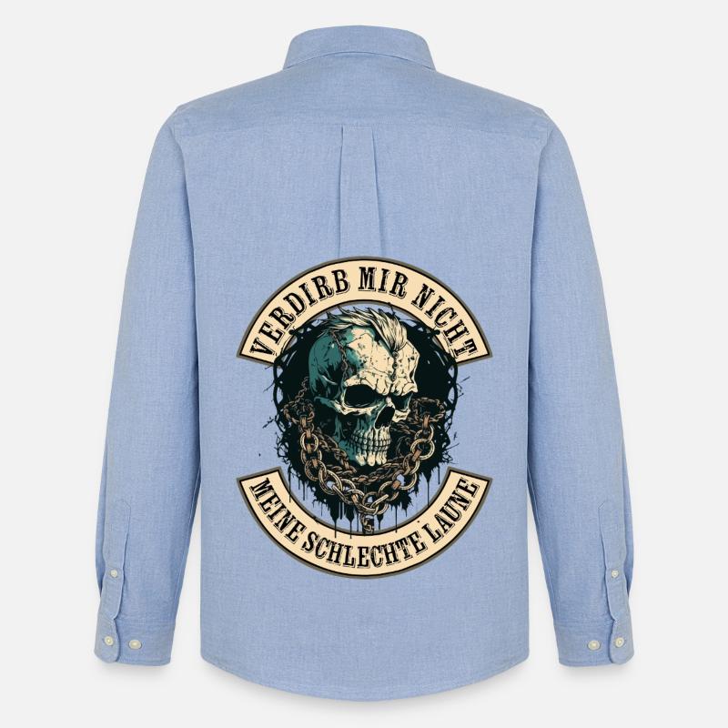 Verdirb mir nicht die Schlechte Laune - Männer Oxford Hemd von Stanley/Stella - Carolina Blue