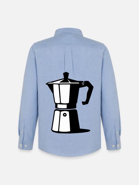 Espresso pot - Men's Oxford Shirt by Stanley/Stella - carolina blue