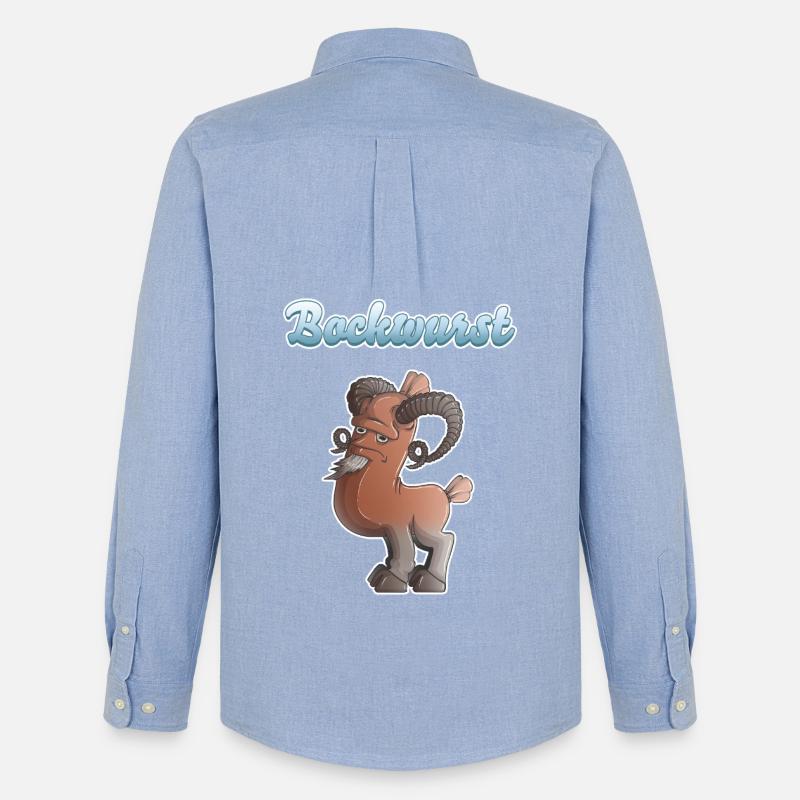 Bockwurst - Männer Oxford Hemd von Stanley/Stella - Carolina Blue