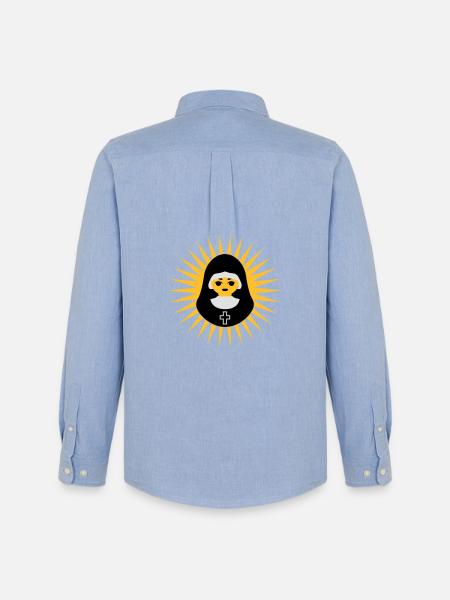 Nonne - Männer Oxford Hemd von Stanley/Stella - Carolina Blue