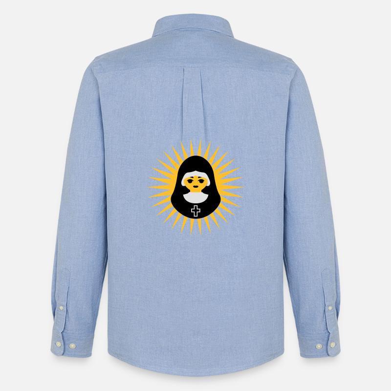 Nonne - Männer Oxford Hemd von Stanley/Stella - Carolina Blue