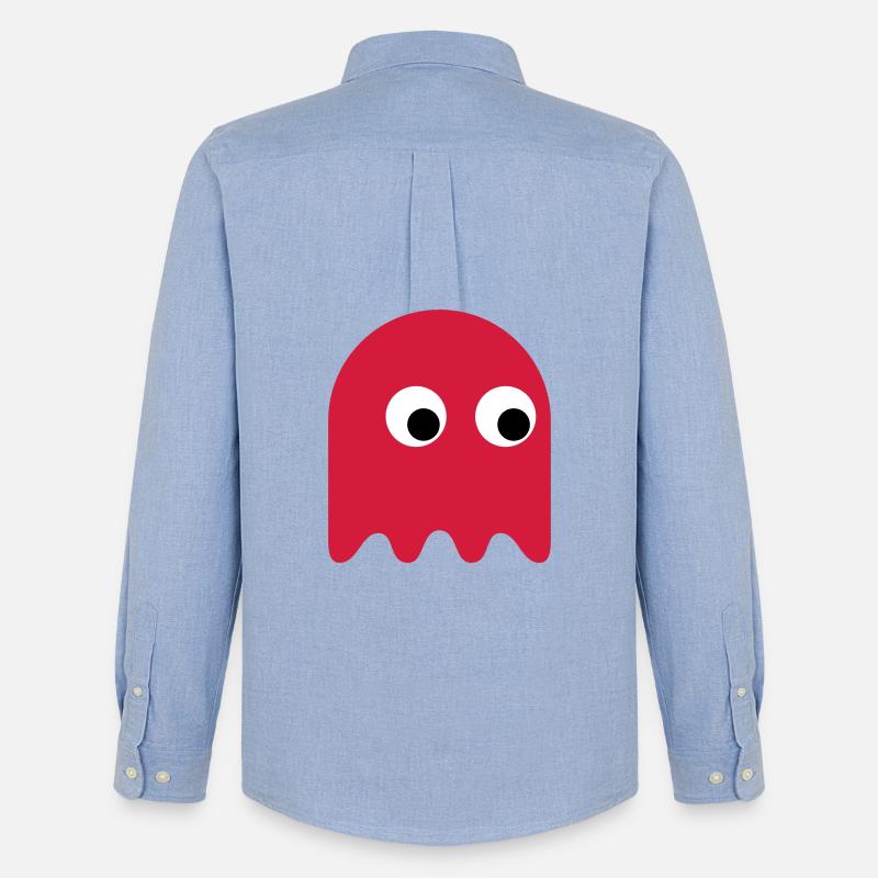 Game Classics Ghost - Männer Oxford Hemd von Stanley/Stella - Carolina Blue