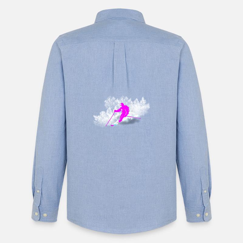 Freerider - Männer Oxford Hemd von Stanley/Stella - Carolina Blue