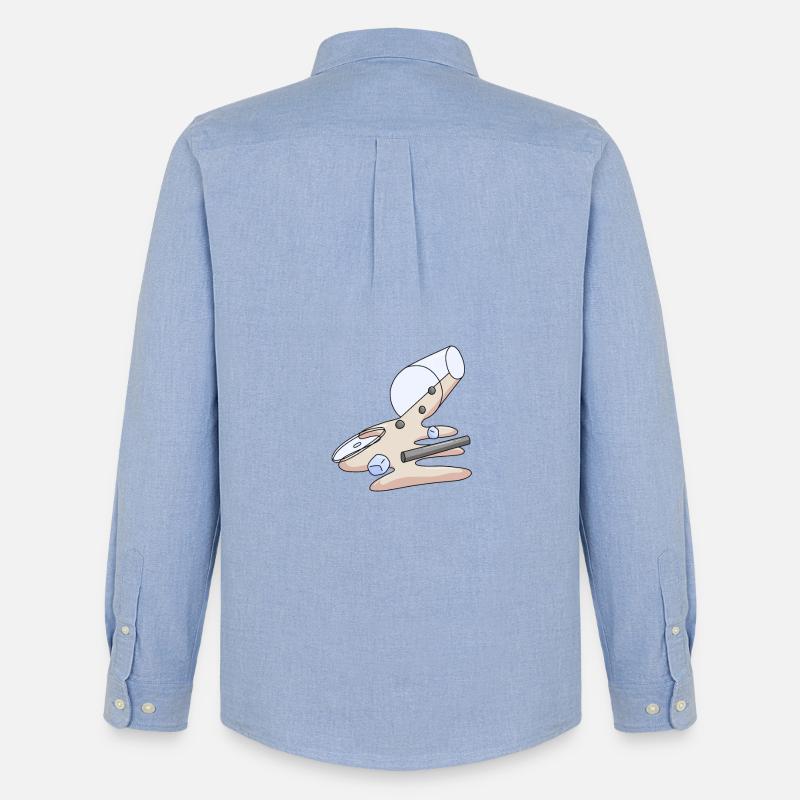 Bubbletea - Männer Oxford Hemd von Stanley/Stella - Carolina Blue